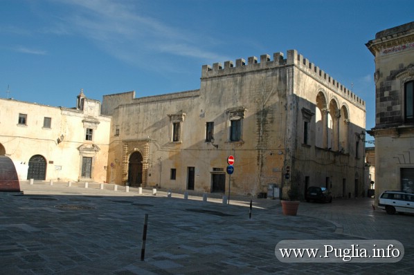 Fotograia del centro storico nel comune di Presicce in provincia di Lecce nel Salento