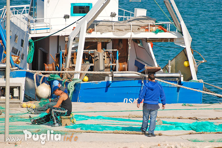 pescherecci e pescatori di Puglia