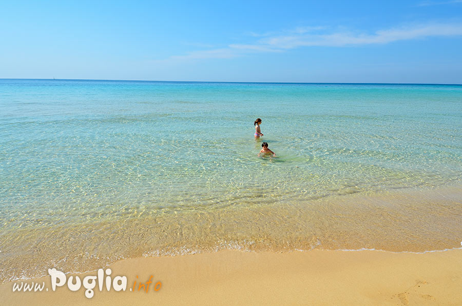 Spiaggia per bambini in Puglia